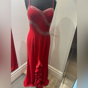 Elegant Red Evening Gown